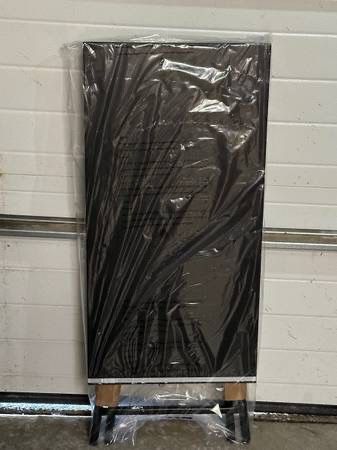 New Black Metal Steel Folding Patio Table Indoor Outdoor Camping 32” x 16” x 28”