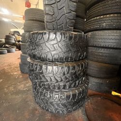 Set of 4 used tires 35x12.50-20 Toyo open country 