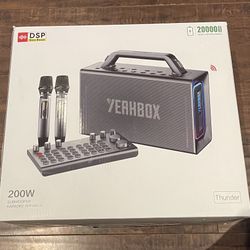 Party Speaker With Microphone And Audio Mixer 