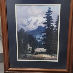 framed print titled "Quiet Grandeur" by Texas artist Dalhart Windberg