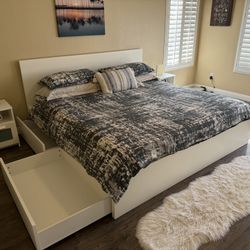 PRICE REDUCED!! - Entire White King Bedroom Set