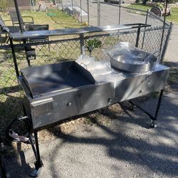Taco cart Griddle Food Warmer Frying Disc ( carro taquero)