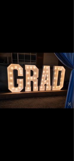 Marquee letters and numbers