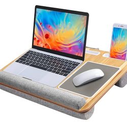 HUANUO 17” Laptop Desk With Tablet, Pen & Phone Holder
