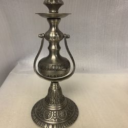 Antique Ornate  Candle Holder Ship Swivel Gimbal Swing Nautical Boat 10”