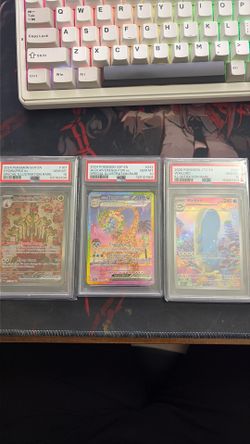 Pokemon PSA 10 slabs