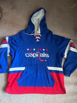 Washington Capitals NHL Hockey CCM Lace Up Hoodie 2XL