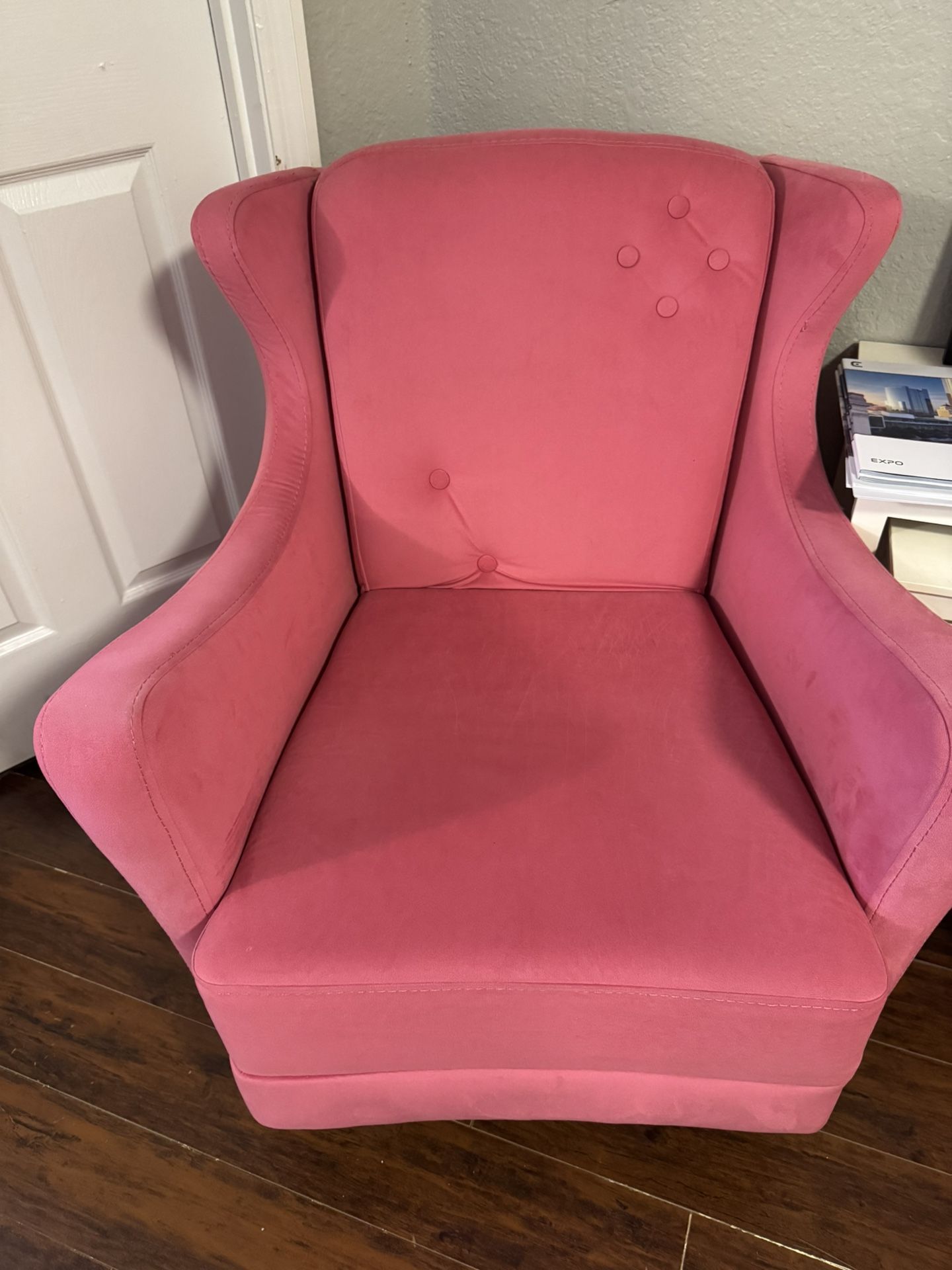 Pink Accent Armchair