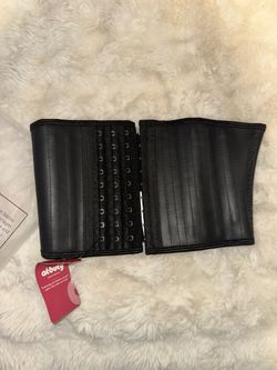 Black waist corset belt #waisttraining xs 