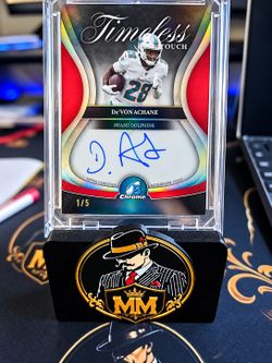 De'Von Achane Bowman Chrome Timeless Touch Auto 1/5
