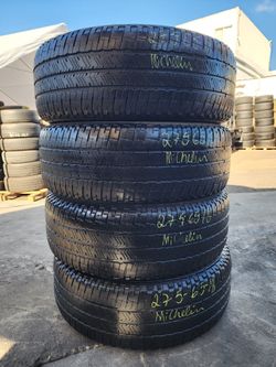 275 65R 18 MICHELIN PRIMACY TIRES 2756518 USED TIRES (SET) MOUNT BALANCE INCLUDED