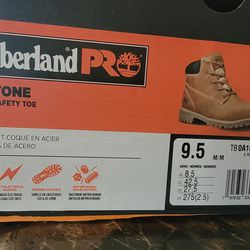 Timberland steal toe boots.