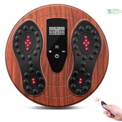 EMS foot massager with infrared therapy for neuropathy and pain relief. Electrical muscle and nerve stimulator HSA eligible for feet and calves, circu