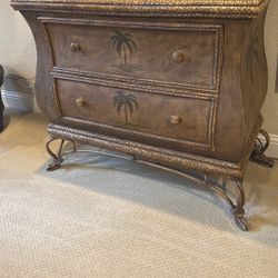 Bombay chest (wood) with Palm Trees