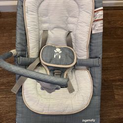 New Ingenuity 2-in-1 Happy Belly Rock To Bounce Massage Baby Seat
