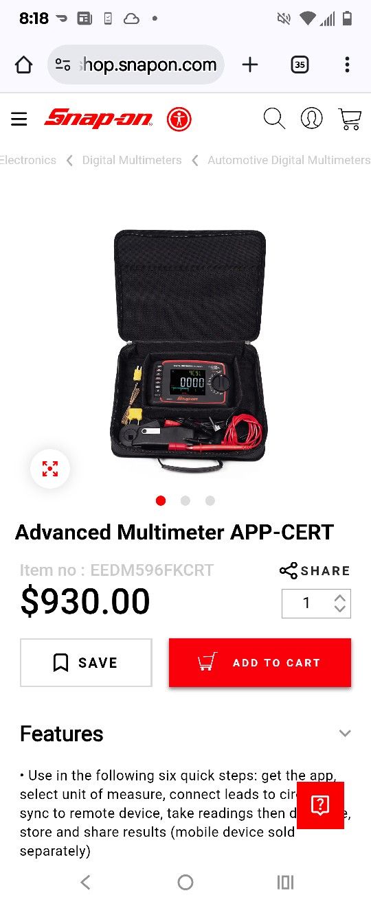 Snap on Multimeter