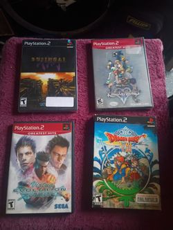 ps2 games  $110 for 4 games. sealed