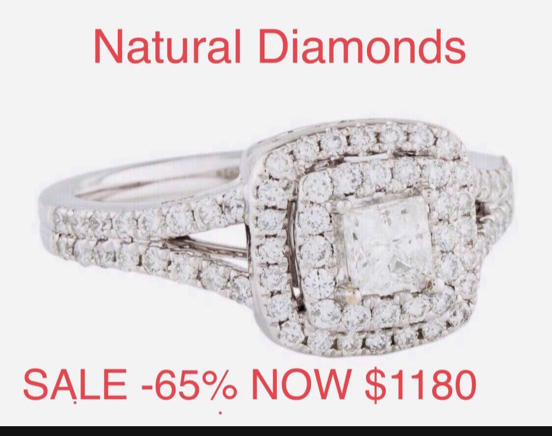 Engagement Ring Diamond Ring Engagement NEW NATURAL DIAMONDS 💎 LIQUIDATION SALE -65% See GEMOLOGICAL INSTITUTE APPRAISAL 