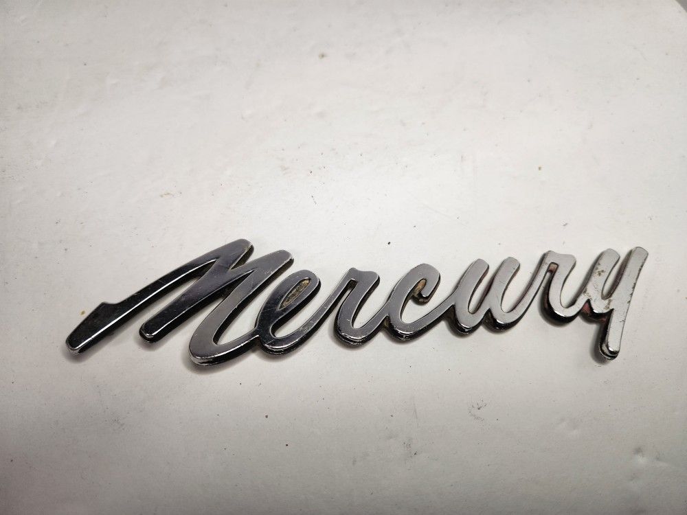 Vintage Original Mercury Emblem Badge Side Logo OEM Auto Car Classic
