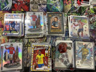 100 soccer cards lot