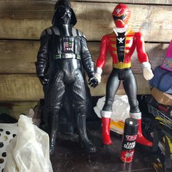 Darth vader action figure .  31 inches high