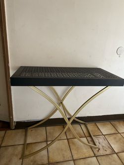 Black & Gold Decorative Console Table