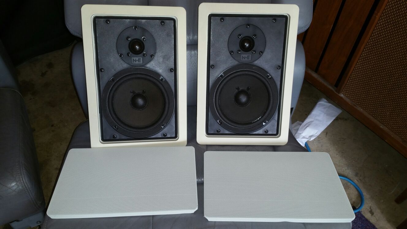 Pair of NHT super one CI in wall speakers