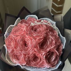 Pink Eternal Rose Boquet 