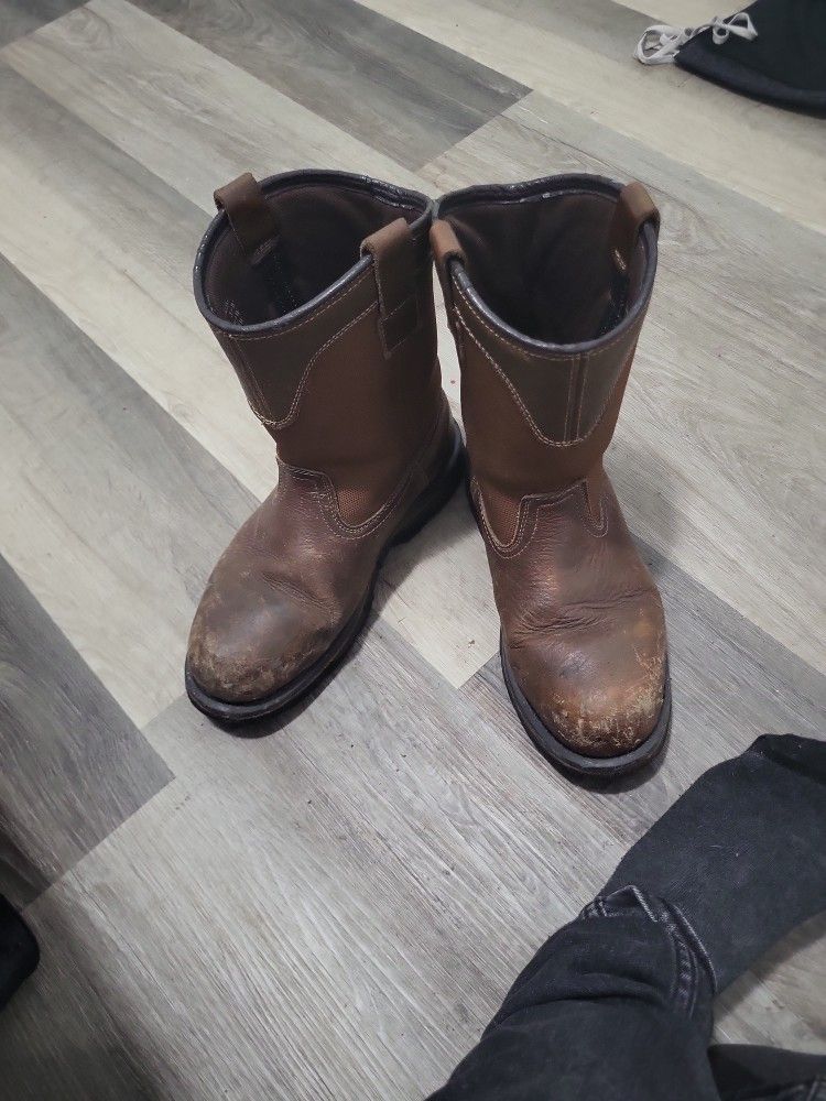 Steel Toe Boots Size 10
