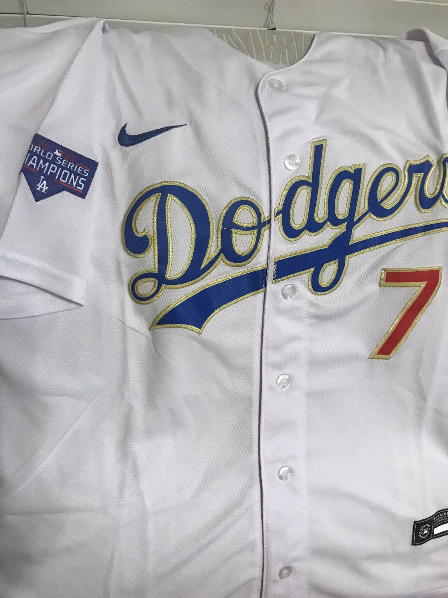 Dodgers Julio Urias jersey (World Series Edition)