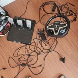 Gaming Pedal And Steering Wheel