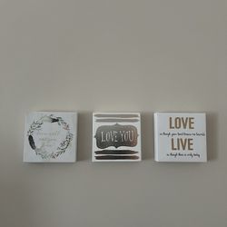 Set of 3 CANVAS decor