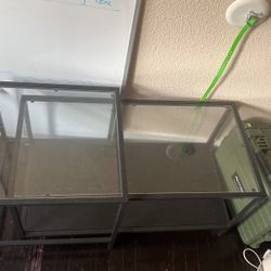 Glass Coffee Table And Side Table