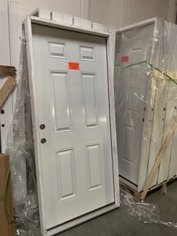 Pre hung entry door (steel wooden) 36x80 solid