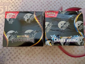 Pokemon - Pitch Black Booster Box and Chaos Rising Booster Box