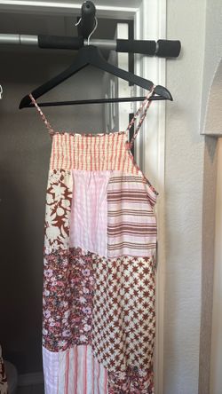A matching mother-daughter dress set.”