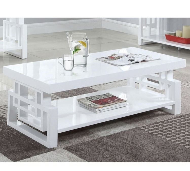 White Lacquer Coffee Table