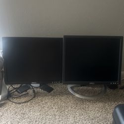 2 Dell Monitors For Sale