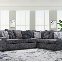 Galactic Charcoal Sectional