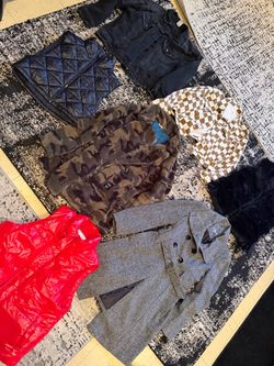Women’s clothing jackets coats vests size medium and large outerwear