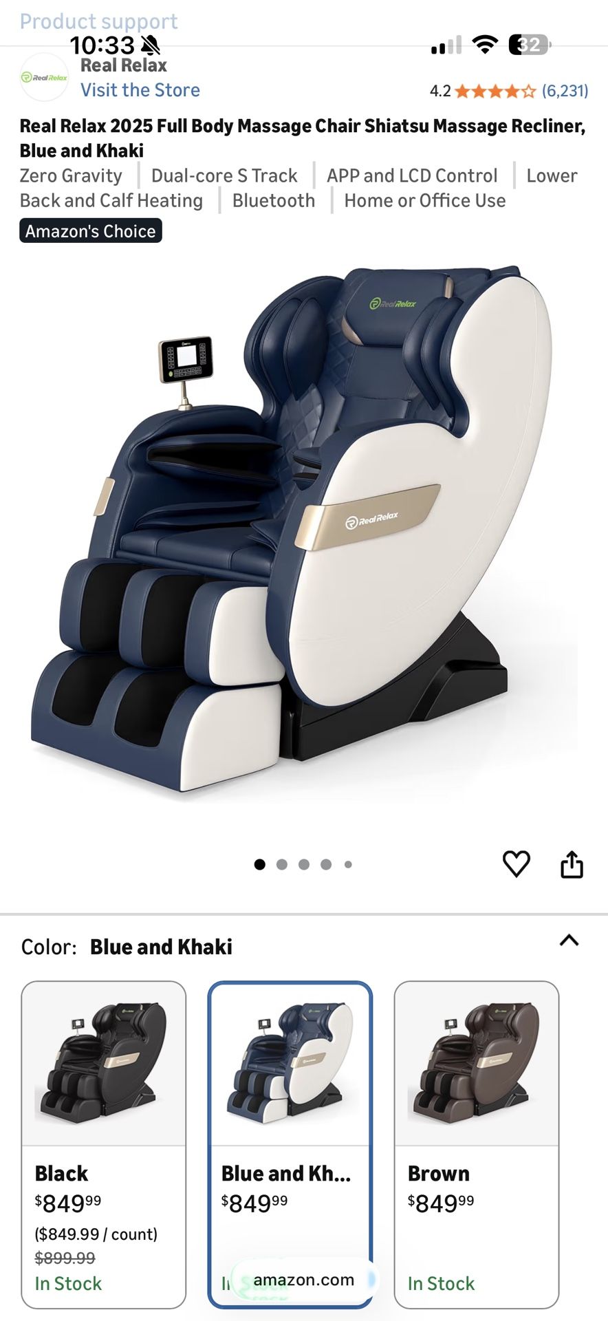 Massage Chair Full Body Recliner 