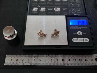 14K 1.44G XL Nugget Earrings