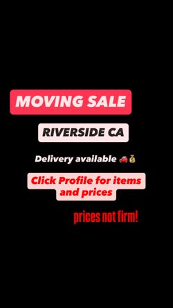 Moving sale