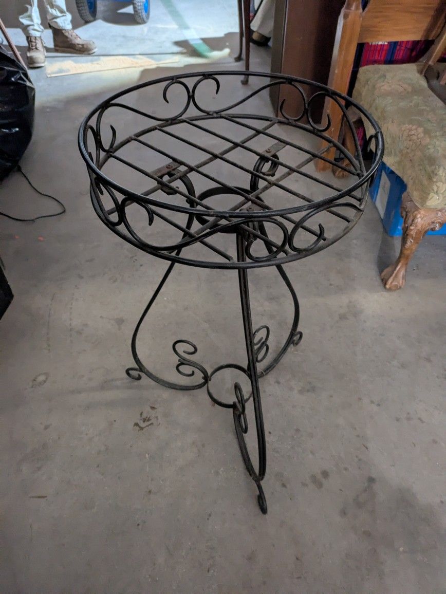 Wrought Iron Planter Stand