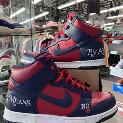 Nike SB Dunk High Supreme By Any Means Navy