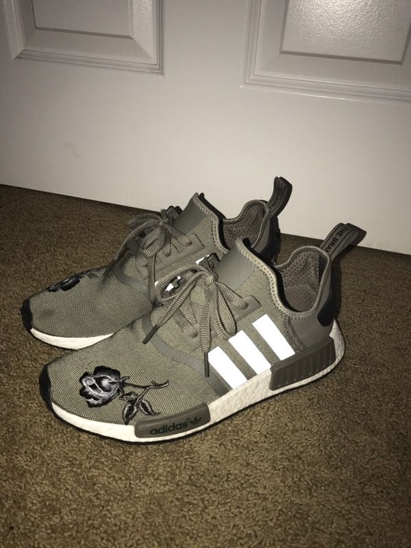 adidas nmd with rose patch adidas nmd with rose patch
