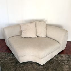 cream loveseat sofa