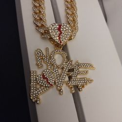 Cuban Link Chain And Charm