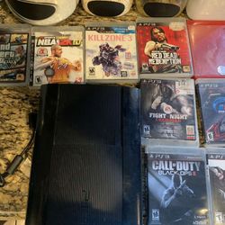 Ps3 Black Slim + 9 Games 