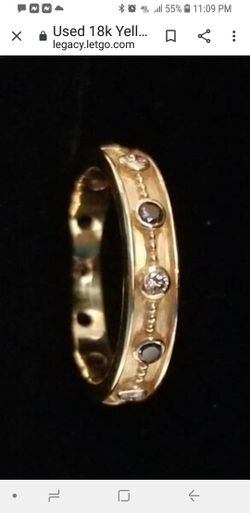 18k Yellow Gold Sapphire & Diamond